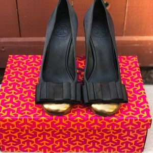 Tory Burch Cicely High Pump (black/bronze)